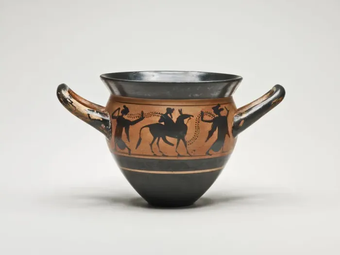 Framed Print : Mastoid (Drinking Cup) with Handles, 500-480 BCE. Creator: Haimon Painter Framed Print : Mastoid (Drinking Cup) with Handles, 500-480 BCE. Creator: Haimon Painter
