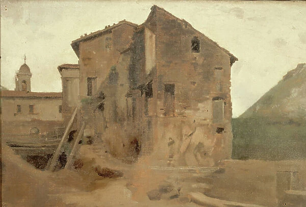 Masure dans la campagne de Rome, between 1859 and 1864. Creator: Jean Jacques Henner