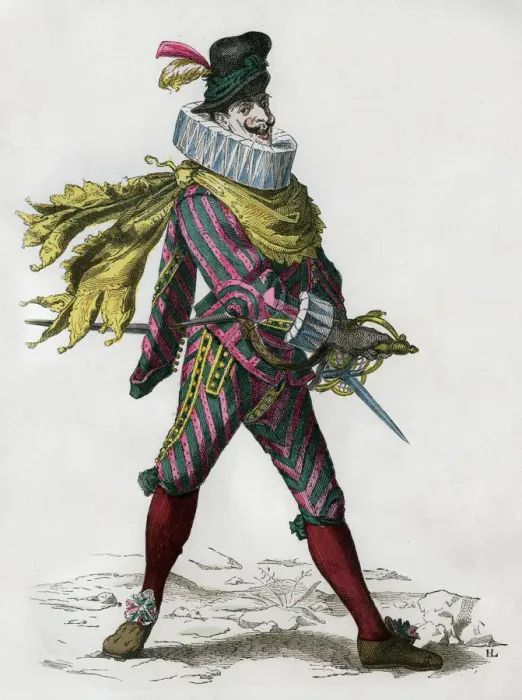 Framed Print : Matamore captain, hired killer, Spanish type, 17th century (1882-1884) Framed Print : Matamore captain, hired killer, Spanish type, 17th century (1882-1884)