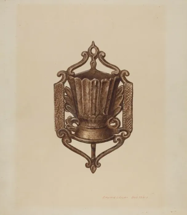 Framed Print : Match Holder, 1935 / 1942. Creator: Edward L Loper Framed Print : Match Holder, 1935 / 1942. Creator: Edward L Loper