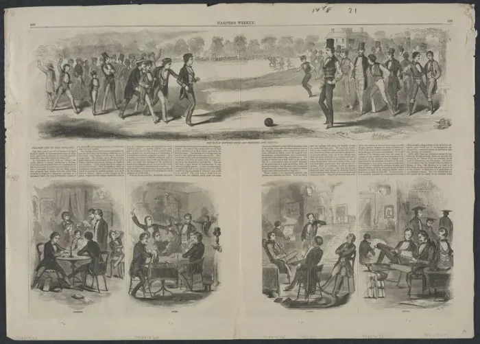 Framed Print : The Match between the Sophs and Freshmen, 1857. Creator: Winslow Homer (American, 1836-1910) Framed Print : The Match between the Sophs and Freshmen, 1857. Creator: Winslow Homer (American, 1836-1910)