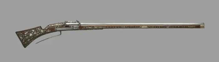 Framed Print : Matchlock Musket for Target Shooting for the Court of Christian II, Elector of Saxony Framed Print : Matchlock Musket for Target Shooting for the Court of Christian II, Elector of Saxony