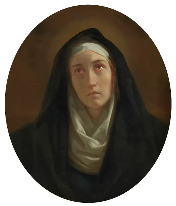 Framed Print : Mater Dolorosa, 1834. Creator: Henri Decaisne Framed Print : Mater Dolorosa, 1834. Creator: Henri Decaisne