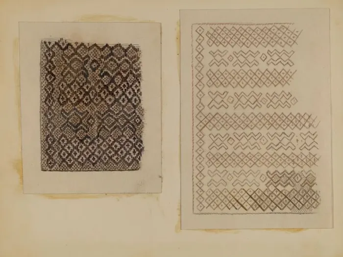 Framed Print : Material Woven from Cat-tails, c. 1935. Creator: Melita Hofmann Framed Print : Material Woven from Cat-tails, c. 1935. Creator: Melita Hofmann