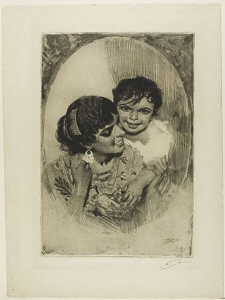 Maternal Delight III, 1883. Creator: Anders Leonard Zorn