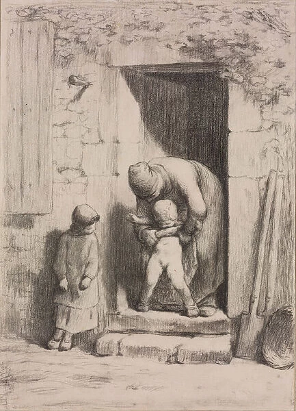 Maternal Solicitude. Artist: Millet, Jean-Francois (1814-1875)