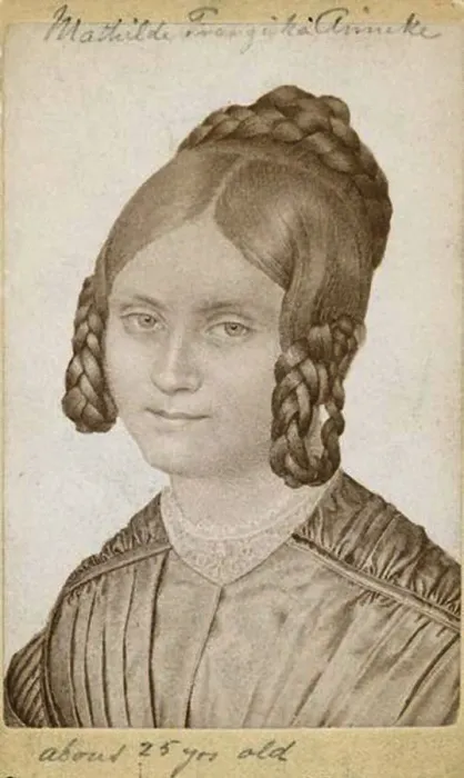 Framed Print : Mathilde Franziska Anneke (1817-1884), c. 1840 Framed Print : Mathilde Franziska Anneke (1817-1884), c. 1840
