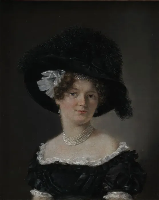 Framed Print : Mathilde Theresia von Irgens-Bergh, née Holsten, the Wife of Mathias Friis von Irgens-Bergh, 1824. Creator: Christian Albrecht Jensen Framed Print : Mathilde Theresia von Irgens-Bergh, née Holsten, the Wife of Mathias Friis von Irgens-Bergh, 1824. Creator: Christian Albrecht Jensen