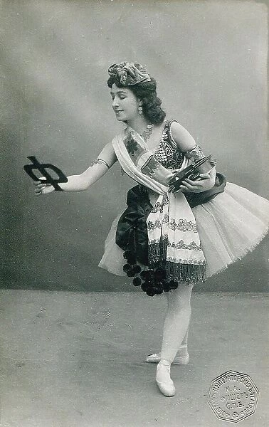 Matilda Kschessinska as Esmeralda in the Ballet 'La Esmeralda' by C. Pugni und J. Perrot, 1906-1911. Creator: Fischer, Karl August (1859-after 1923). Matilda Kschessinska as Esmeralda in the Ballet 'La Esmeralda' by C. Pugni und J