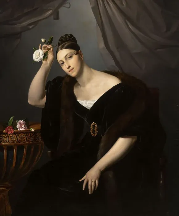 Framed Print : Matilde Bacon Pirovano Visconti, c.1837-1840. Creator: Hayez, Francesco (1791-1882) Framed Print : Matilde Bacon Pirovano Visconti, c.1837-1840. Creator: Hayez, Francesco (1791-1882)