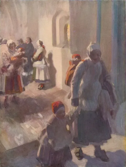 Framed Print : Matins on Christmas Day, c1912. Artist: Anders Leonard Zorn Framed Print : Matins on Christmas Day, c1912. Artist: Anders Leonard Zorn