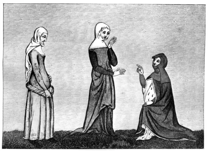 Framed Print : Matrons, 14th century, (1910) Framed Print : Matrons, 14th century, (1910)