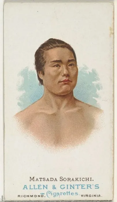 Framed Print : Matsuda Sorakichi, Wrestler, from Worlds Champions, Series 1 (N28) for Allen & Framed Print : Matsuda Sorakichi, Wrestler, from Worlds Champions, Series 1 (N28) for Allen &