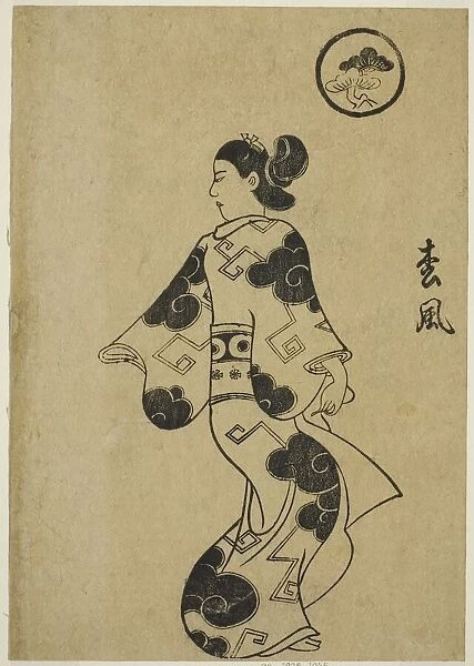Matsukaze, from 'Album of Courtesans (Keisei ehon)', c. 1700