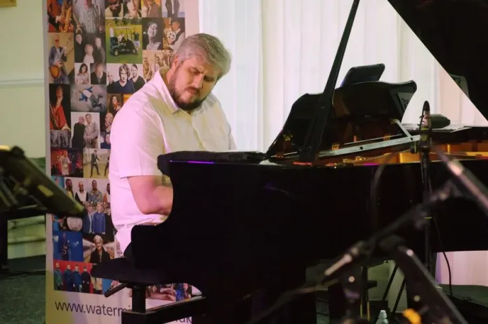 Framed Print : Matt Ratcliffe, Watermill Jazz Club, Dorking, Surrey, 25 June 2019. Creator: Brian O Connor Framed Print : Matt Ratcliffe, Watermill Jazz Club, Dorking, Surrey, 25 June 2019. Creator: Brian O Connor