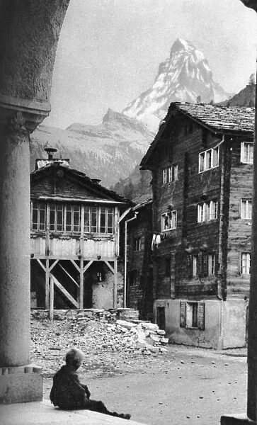 Matterhorn, Zermatt, Switzerland, c1924. Artist: Donald McLeish