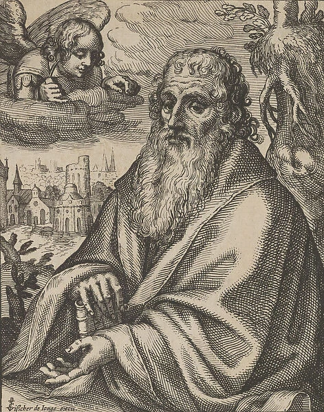 Matthew, from The Four Evangelists, 1610-20. Creator: Petrus Feddes
