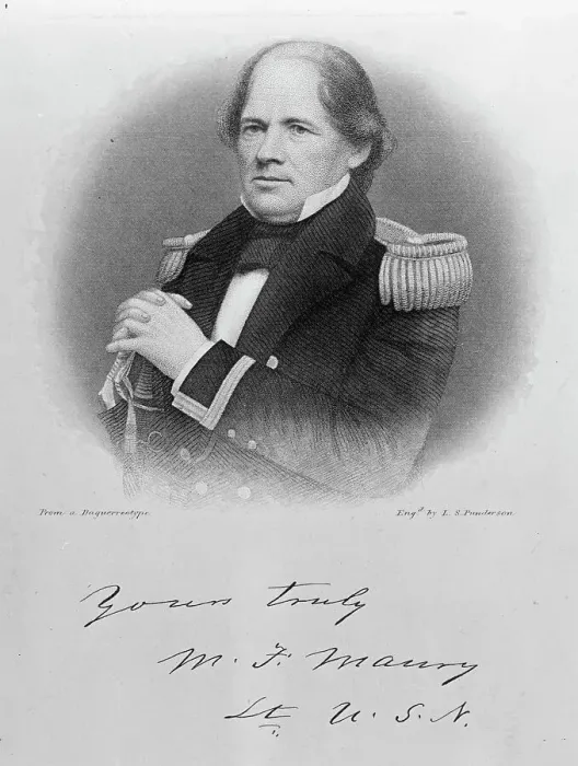 Framed Print : Matthew Fontaine Maury, U.S. Navy, c1850s, (1917). Creator: Unknown Framed Print : Matthew Fontaine Maury, U.S. Navy, c1850s, (1917). Creator: Unknown