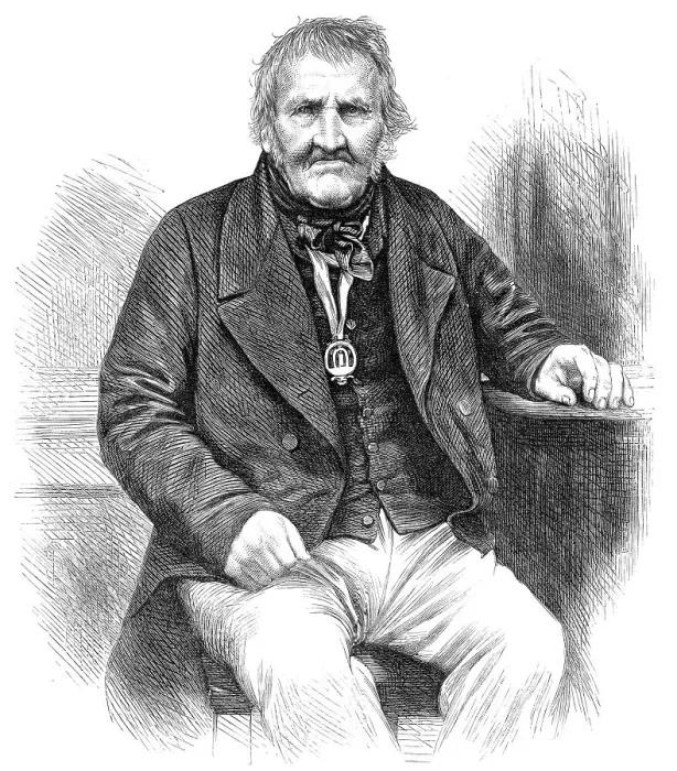 Framed Print : Matthew Greathead, of Richmond, Yorkshire, a hundred years old, 1870. Creator: Unknown Framed Print : Matthew Greathead, of Richmond, Yorkshire, a hundred years old, 1870. Creator: Unknown