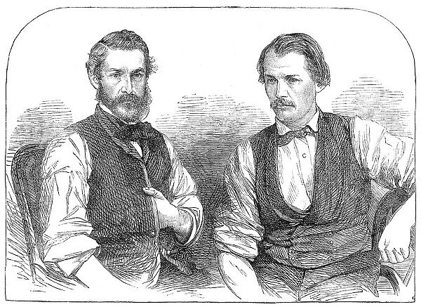 Matthew Montgomery and Louis Shelvin, the steward and cook of the Emily St. Pierre, 1862. Creator: Unknown