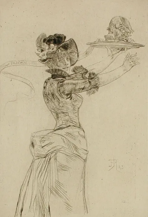 Framed Print : Maturité, 1887. Creator: Félicien Rops Framed Print : Maturité, 1887. Creator: Félicien Rops