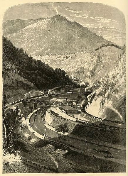 Mauch Chunk and Mount Pisgah, 1872. Creator: John J. Harley