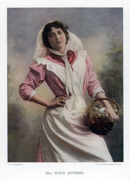 Maud Jeffries, American actress, 1901. Artist: W&D Downey