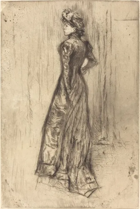 Framed Print : Maud, Standing, c. 1873. Creator: James Abbott McNeill Whistler Framed Print : Maud, Standing, c. 1873. Creator: James Abbott McNeill Whistler