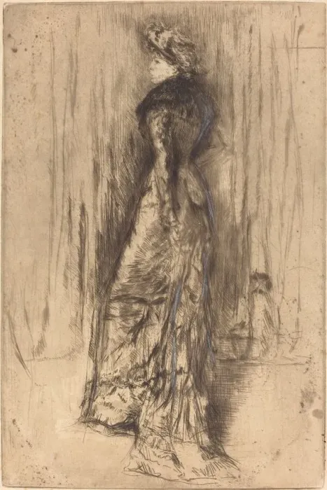Framed Print : Maud, Standing, c. 1873. Creator: James Abbott McNeill Whistler Framed Print : Maud, Standing, c. 1873. Creator: James Abbott McNeill Whistler