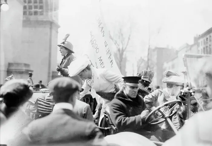 Framed Print : Maude Malone, Suffrage Meeting, 1914. Creator: Bain News Service Framed Print : Maude Malone, Suffrage Meeting, 1914. Creator: Bain News Service