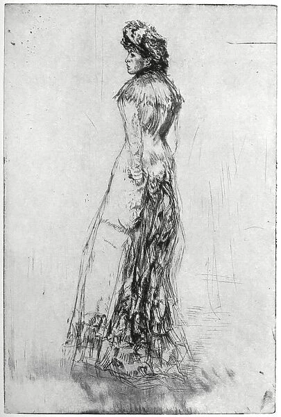 Maude, Standing, 1873 (1904). Artist: James Abbott McNeill Whistler
