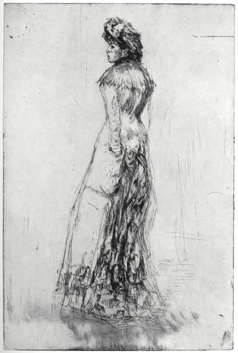 Framed Print : Maude, Standing, 1873 (1904). Artist: James Abbott McNeill Whistler Framed Print : Maude, Standing, 1873 (1904). Artist: James Abbott McNeill Whistler