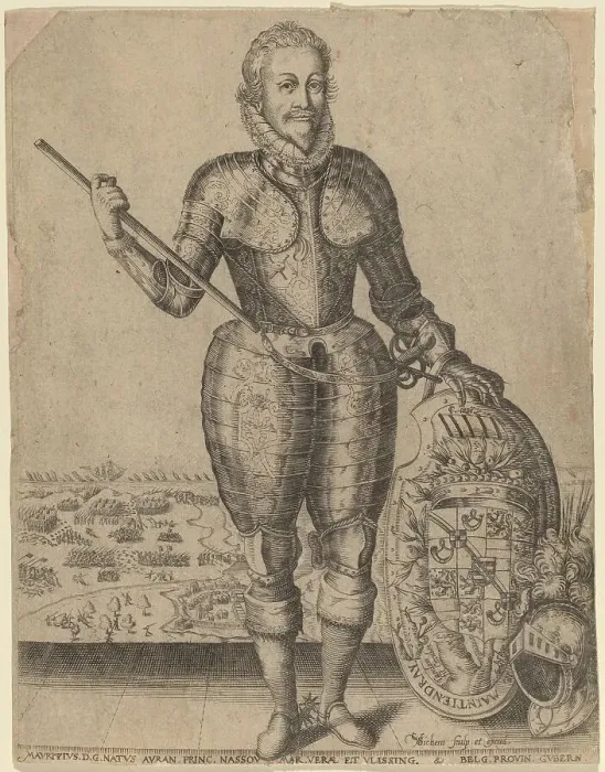 Framed Print : Maurice of Nassau, Prince of Orange. Creator: Christoffel van Sichem I Framed Print : Maurice of Nassau, Prince of Orange. Creator: Christoffel van Sichem I
