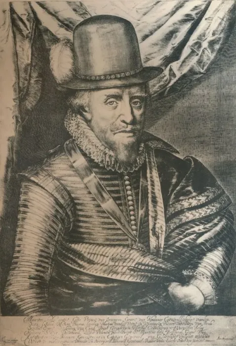 Framed Print : Maurice, Prince of Orange, 17th century, (1924). Artist: Crispyn van de Queboren Framed Print : Maurice, Prince of Orange, 17th century, (1924). Artist: Crispyn van de Queboren