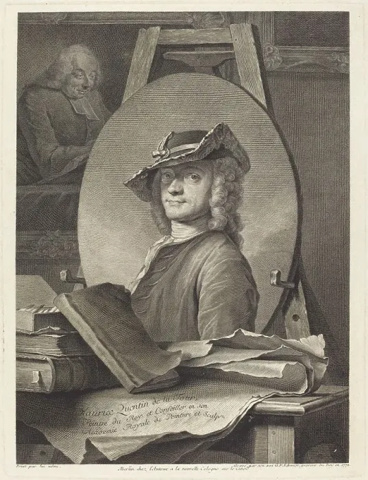 Framed Print : Maurice Quentin de la Tour, 1772. Creator: Georg Friedrich Schmidt Framed Print : Maurice Quentin de la Tour, 1772. Creator: Georg Friedrich Schmidt