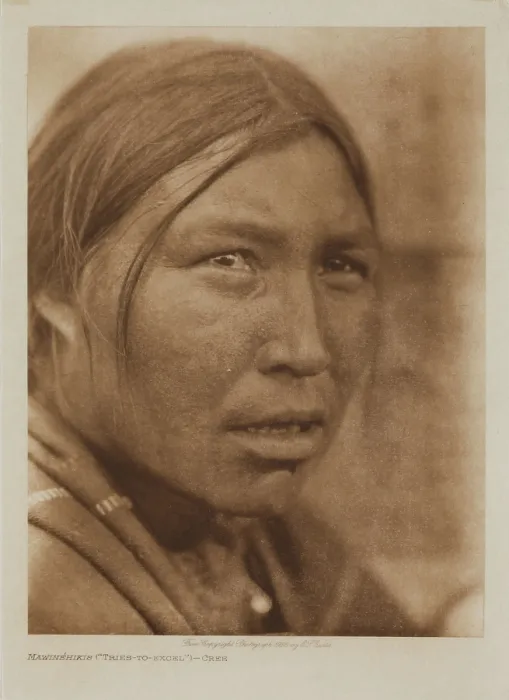 Framed Print : Mawinehikis ('Tries-to-Excel'), Cree, 1926. Creator: Edward Sheriff Curtis Framed Print : Mawinehikis ('Tries-to-Excel'), Cree, 1926. Creator: Edward Sheriff Curtis