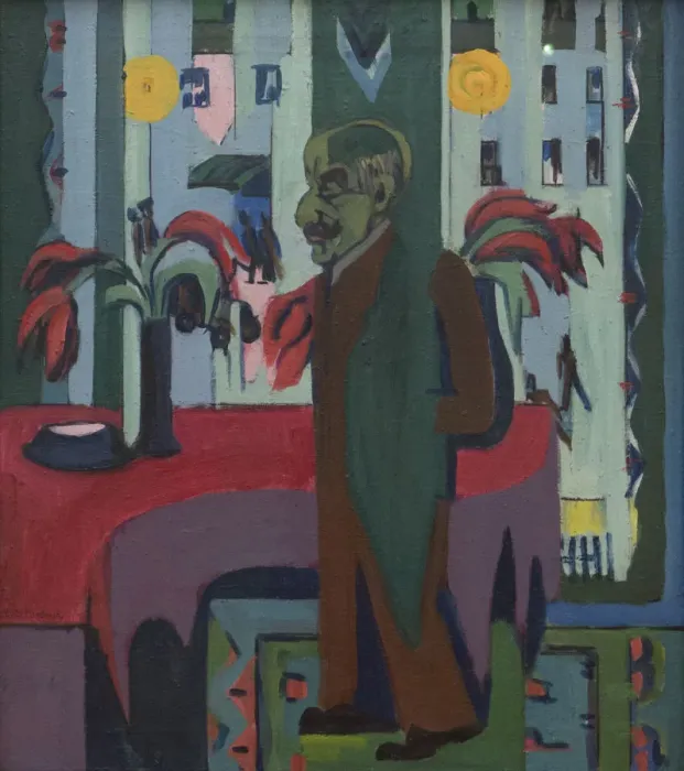 Framed Print : Max Liebermann in his studio, 1926-1928. Creator: Kirchner, Ernst Ludwig (1880-1938) Framed Print : Max Liebermann in his studio, 1926-1928. Creator: Kirchner, Ernst Ludwig (1880-1938)
