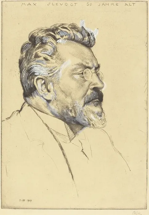 Framed Print : Max Slevogt, 1917. Creator: Emil Orlik Framed Print : Max Slevogt, 1917. Creator: Emil Orlik