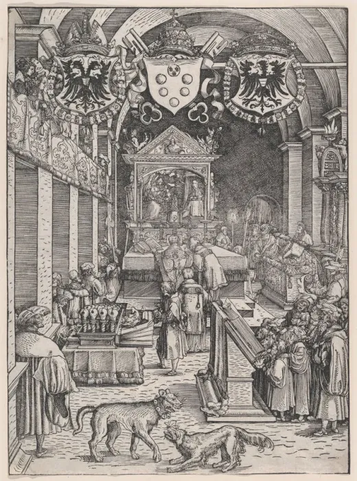 Framed Print : Maximilian I Hearing Mass, ca. 1515. Creator: Hans Weiditz Framed Print : Maximilian I Hearing Mass, ca. 1515. Creator: Hans Weiditz