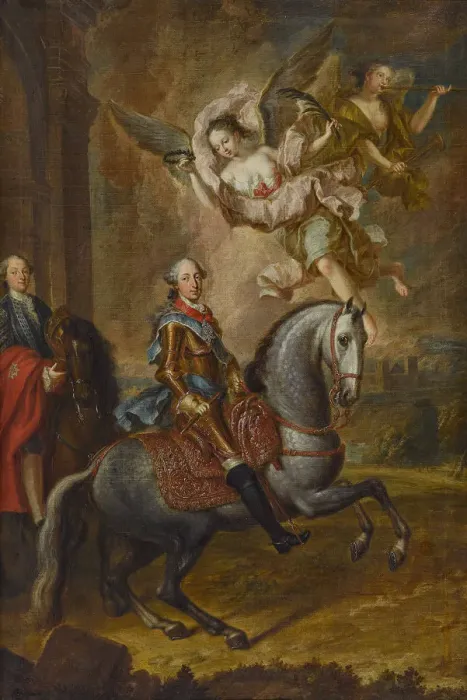 Framed Print : Maximilian III Joseph (1727-1777), Elector of Bavaria, on horseback Framed Print : Maximilian III Joseph (1727-1777), Elector of Bavaria, on horseback