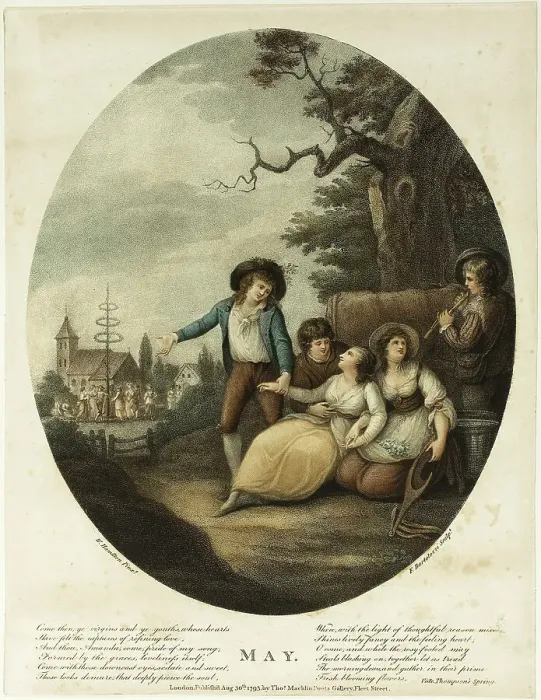 Framed Print : May, August 30, 1793. Creator: Francesco Bartolozzi Framed Print : May, August 30, 1793. Creator: Francesco Bartolozzi