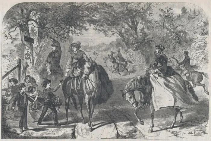 Framed Print : May-Day in the Country (Harpers Weekly, Vol. III), April 30, 1859. Creator: Unknown Framed Print : May-Day in the Country (Harpers Weekly, Vol. III), April 30, 1859. Creator: Unknown