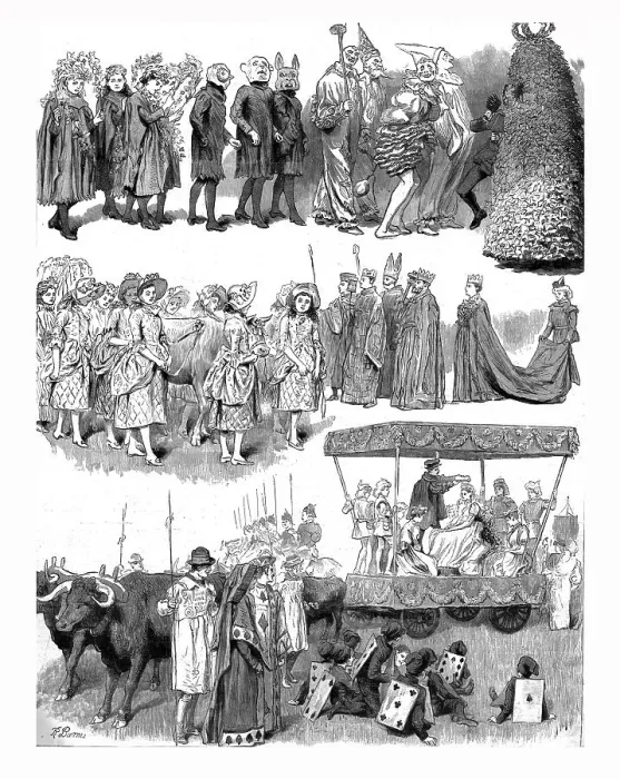 Framed Print : The May-Day Festivities at St.Mary Cray, Kent, 1890. Creator: Unknown Framed Print : The May-Day Festivities at St.Mary Cray, Kent, 1890. Creator: Unknown