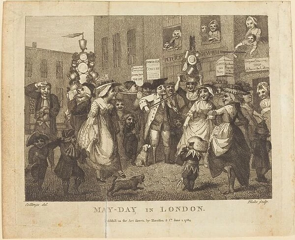 May-Day in London, 1784. Creator: William Blake