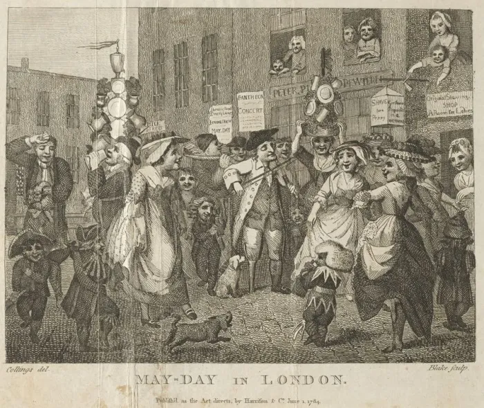 Framed Print : May-Day in London, 1784. Creator: William Blake (British, 1757-1827) Framed Print : May-Day in London, 1784. Creator: William Blake (British, 1757-1827)