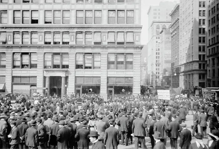 Framed Print : May Day Parade - Union Sq. 1913, 1913. Creator: Bain News Service Framed Print : May Day Parade - Union Sq. 1913, 1913. Creator: Bain News Service