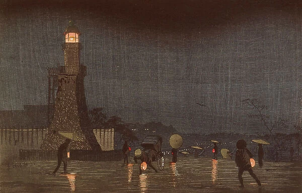 May Evening on Kudanzaka, 1880. Creator: Kobayashi Kiyochika