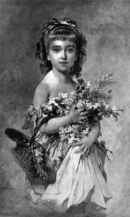 Framed Print : May Flowers, from a painting by Chaplin, 1881. Creator: Unknown Framed Print : May Flowers, from a painting by Chaplin, 1881. Creator: Unknown