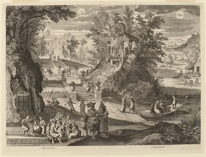 Framed Print : May and June, 1615. Creator: Aegidius Sadeler II
