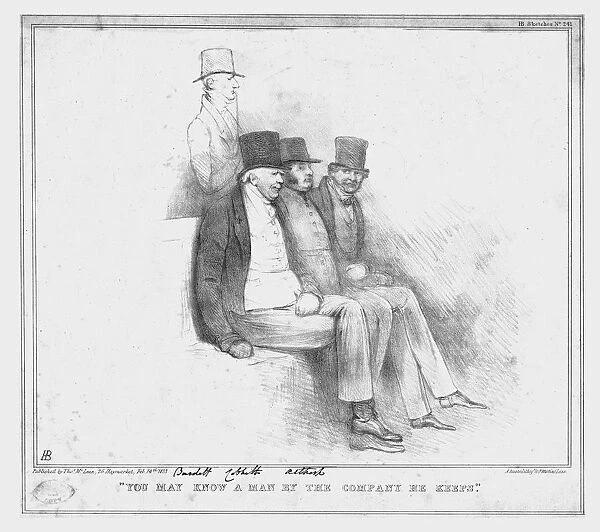 You May Know a Man by the Company He Keeps, 1833. Creator: John Doyle